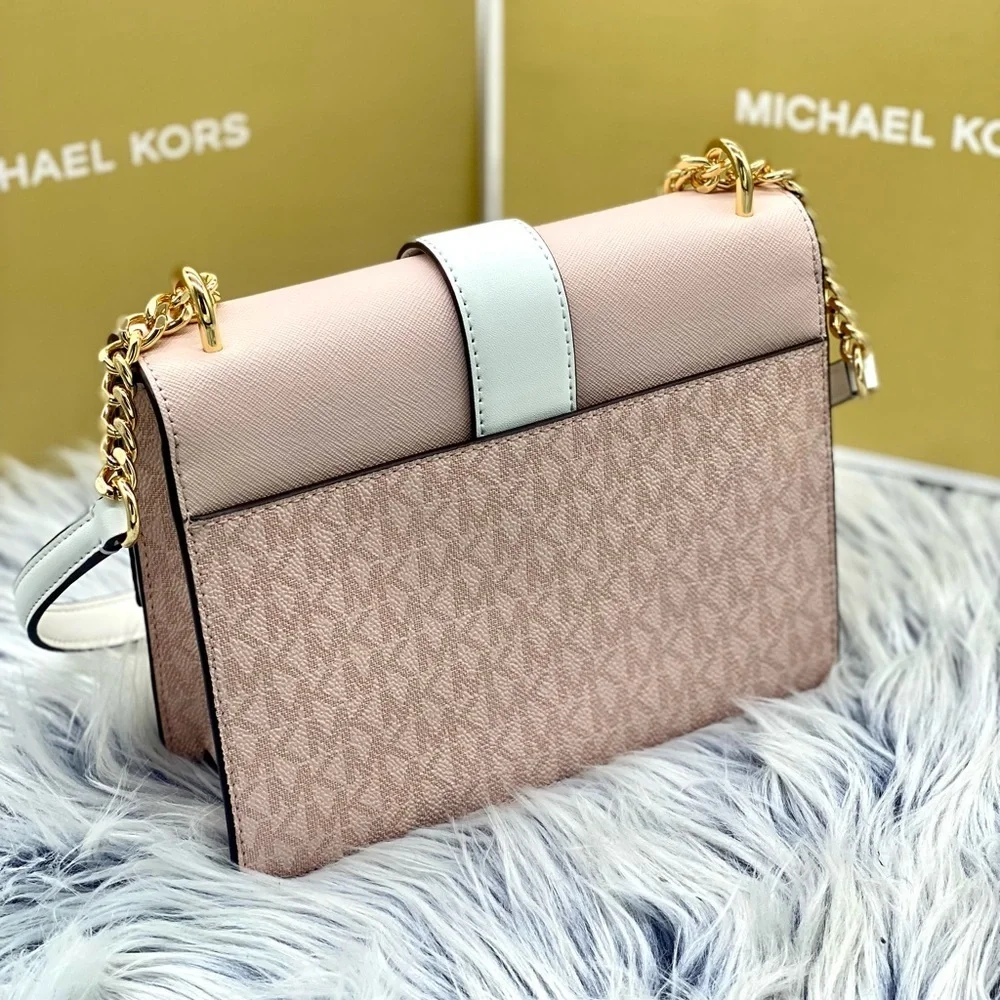 Michael Kors Greenwich Small Signature Logo Shoulder Crossbody Bag